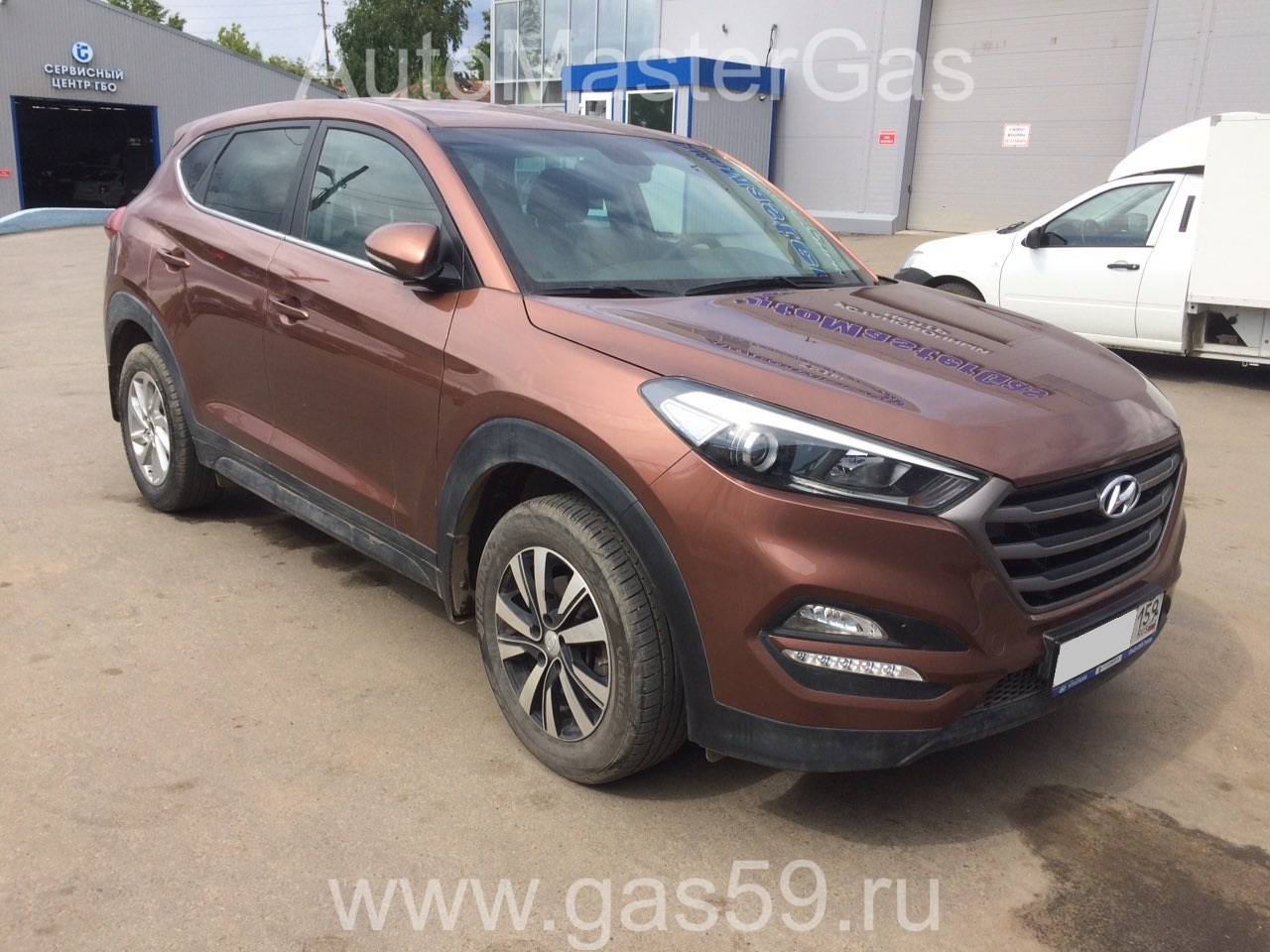 Монтаж ГБО на Hyundai Tucson 2017г., ГБО 4 поколения, пропан LANDIRENZO (Италия), двигатель 2.0л. 4 цилиндра