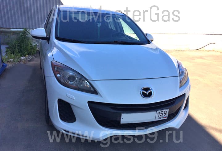Монтаж ГБО на Mazda 3 1.6, ГБО 4 поколения LANDIRENZO (Италия), с цилиндрическим баллоном на 60 л.