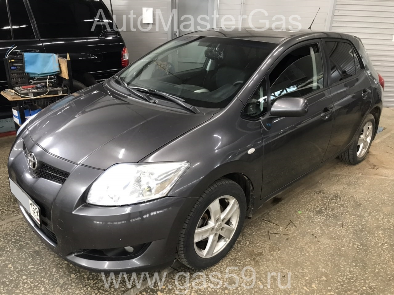 Монтаж ГБО на Toyota Auris 2007г., ГБО 4 поколения, пропан DIGITRONIC (Италия), двигатель 1.6л. 4 цилиндра