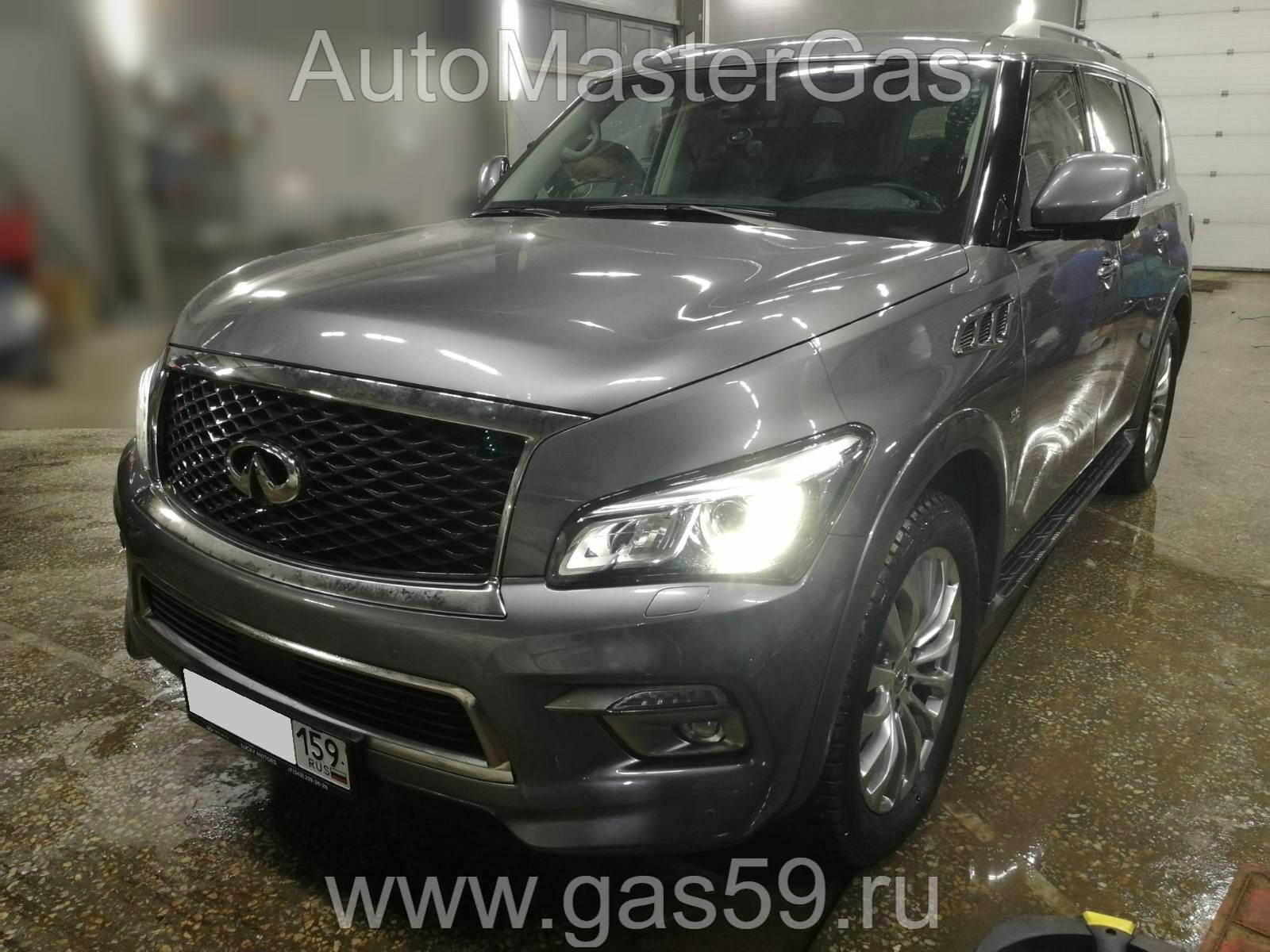 Монтаж ГБО на Infiniti QX80 2017г., ГБО 4 поколения, пропан STAG (Польша), V8 двигатель 5.6л. 8 цилиндров