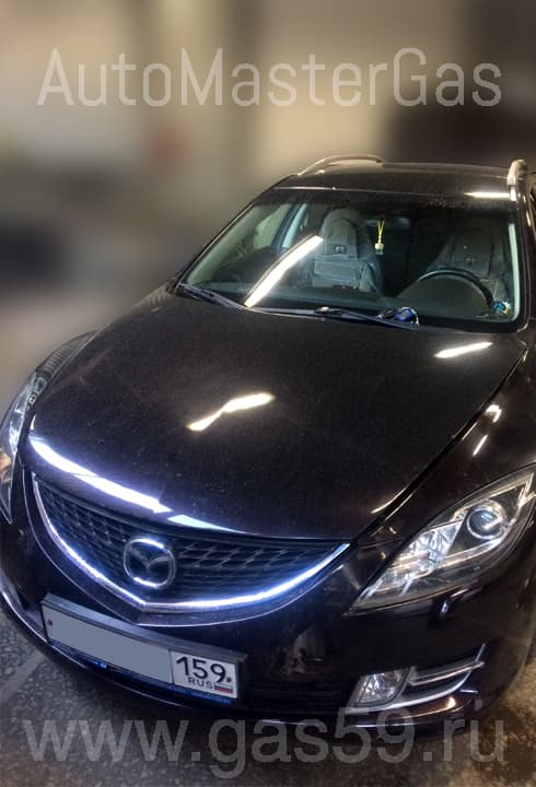 Монтаж ГБО на Mazda 6, ГБО 4 поколения LANDIRENZO, с тороидальным баллоном на 53 л.