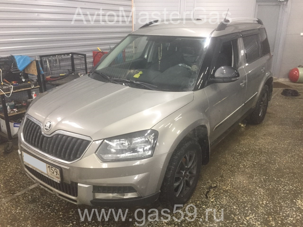 Монтаж ГБО на Skoda Yeti 2016г., ГБО 4 поколения, пропан LANDIRENZO (Италия), двигатель 1.6л. 4 цилиндра
