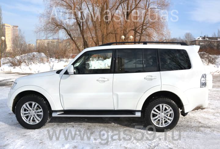 Монтаж ГБО на Mitsubishi Pajero IV 3.5 4WD, ГБО 4 поколения BRC P&D, с баллонами на 70 литров.