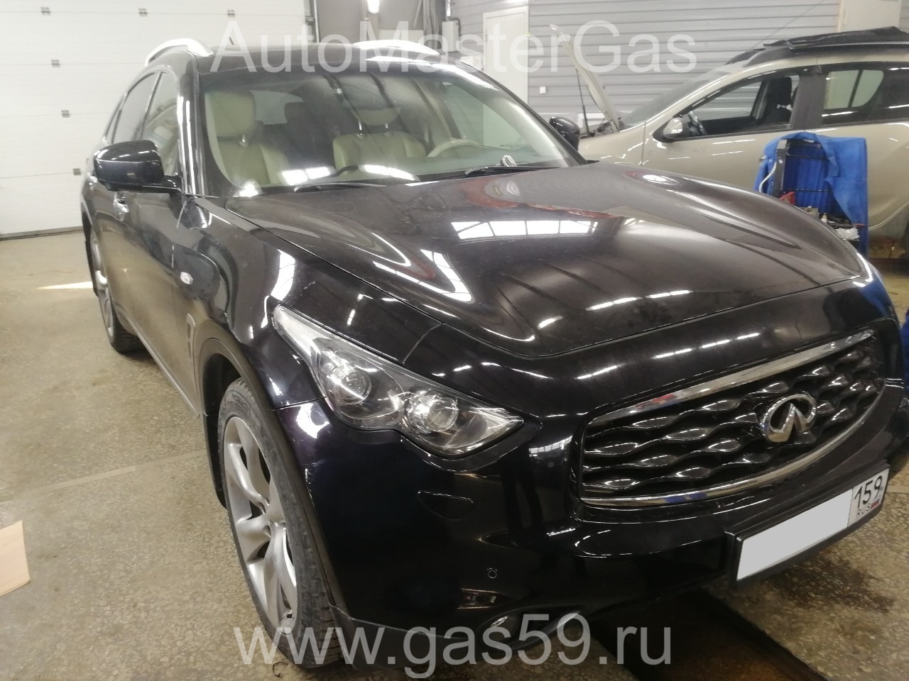 Монтаж ГБО на Infiniti FX 37 2011г., ГБО 4 поколения, пропан LANDIRENZO (Италия), 4WD двигатель 3.7л. 6 цилиндров