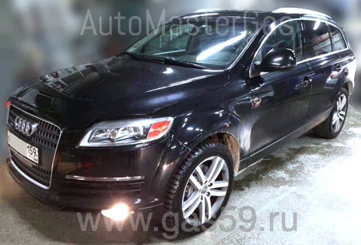 Монтаж ГБО на AUDI Q7 3.6, ГБО 4 поколения ROMANO CNG, с 2-мя баллонами по 35 литров (объем 70л.)