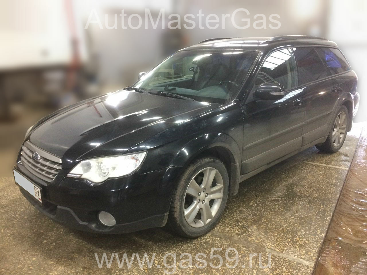 Монтаж ГБО на Subaru Legacy 2007г., ГБО 4 поколения, пропан LANDIRENZO (Италия), двигатель 2.5л. 4 цилиндра