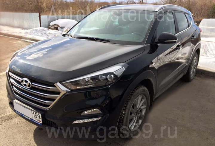 Монтаж ГБО на Hyundai Tucson 2.0 MPi 4WD ГБО 4-го поколения LANDI RENZO (Италия), с тороидальным баллоном на 53 л.
