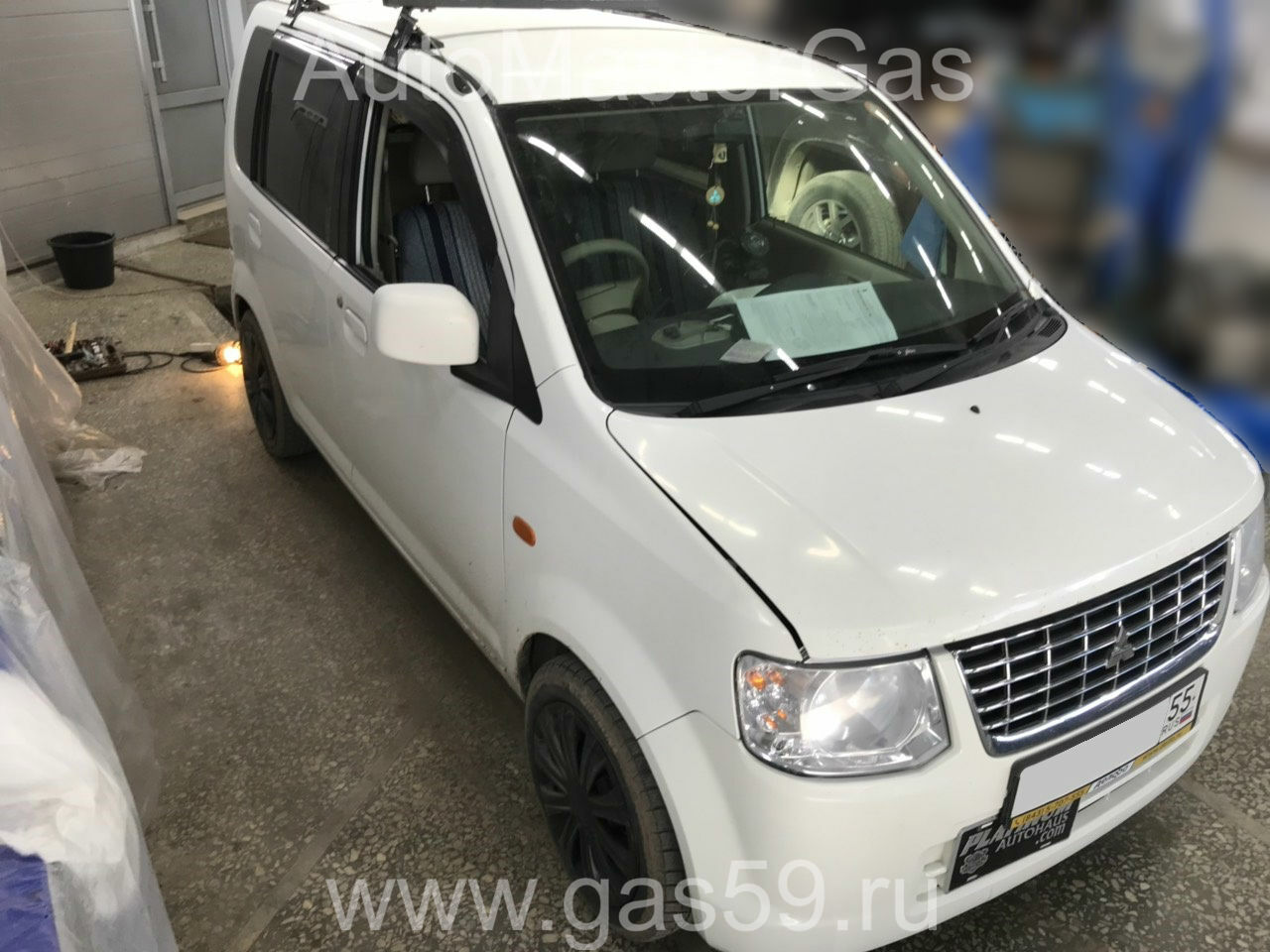Монтаж ГБО на Mitsubishi EK Wagon 2010г., ГБО 4 поколения, пропан DIGITRONIC (Италия), двигатель 1.0л. 3 цилиндра