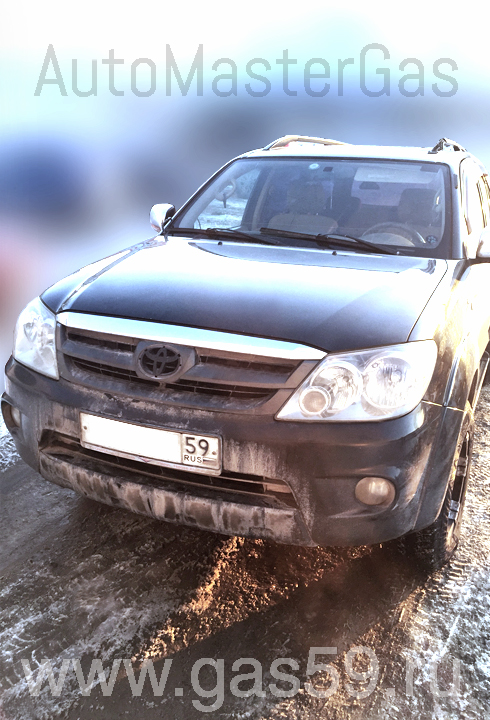 Монтаж ГБО на Toyota Fortuner 2006г, ГБО 4 поколения LANDIRENZO (Италия), баллон на 100 л
