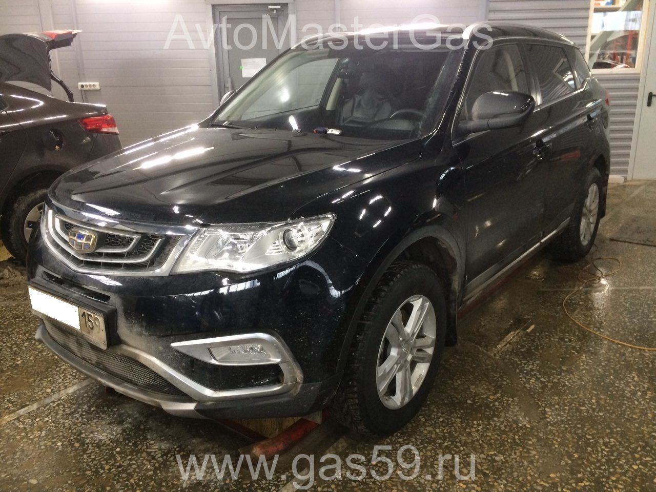 Монтаж ГБО на Geely Atlas, ГБО 4 поколения ROMANO с тороидальным баллоном на 53 литра