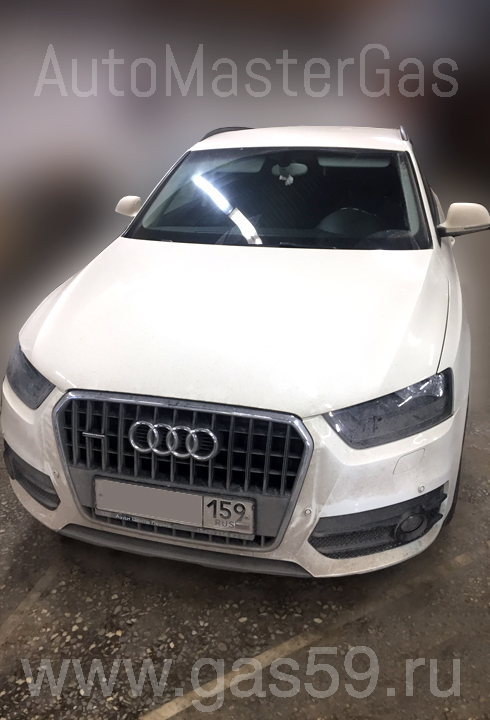 Монтаж ГБО на Audi Q3 2012г, ГБО 4 поколения STAG (Польша), баллон на 80л (20 куб.)