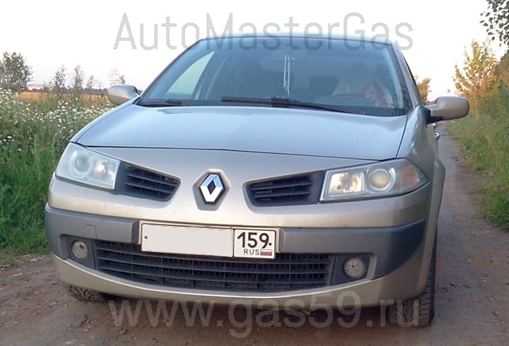 Монтаж ГБО на Renault Megane II 1.6, ГБО 4 поколения BRC P&D CNG, с баллоном 80 литров тип-3