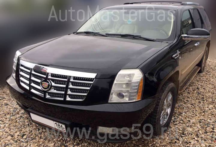 Монтаж ГБО на Cadillac Escalade, ГБО 4-го поколения LANDIRENZO (Италия), с тороидальным баллоном на 94 л.