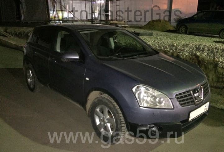 Монтаж ГБО на Nissan Qashqai 1.6, ГБО 4 поколения LANDIRENZO (Италия), с тороидальным баллоном 53 л.