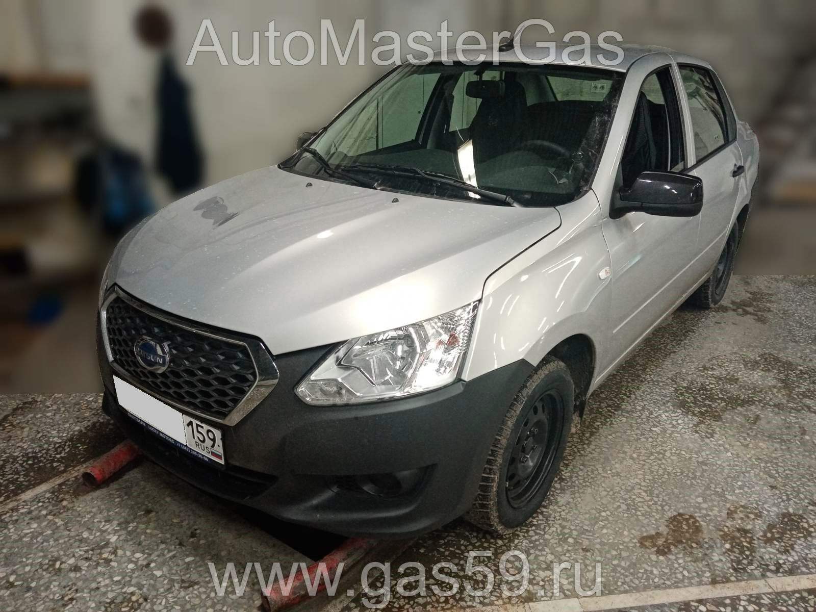 Монтаж ГБО на Datsun on-DO 2019г., ГБО 4 поколения, пропан DIGITRONIC (Италия), двигатель 1.6л. 4 цилиндра, баллон на 60 литров