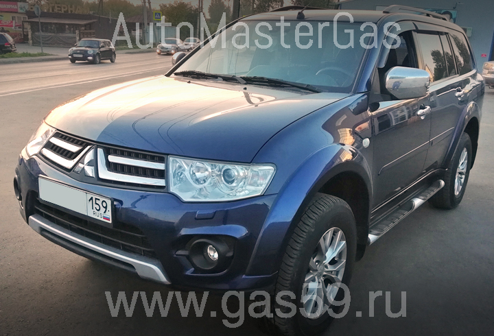 Монтаж ГБО на Mitsubishi Pajero Sport 3.0 , ГБО 4 поколения DIGITRONIC, с тороидальным баллоном на 74 л.