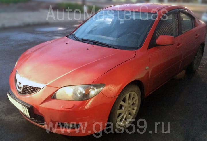 Монтаж ГБО на Mazda 3 1.6, ГБО 4 поколения LANDIRENZO (Италия), с тороидальным баллоном на 53 л.