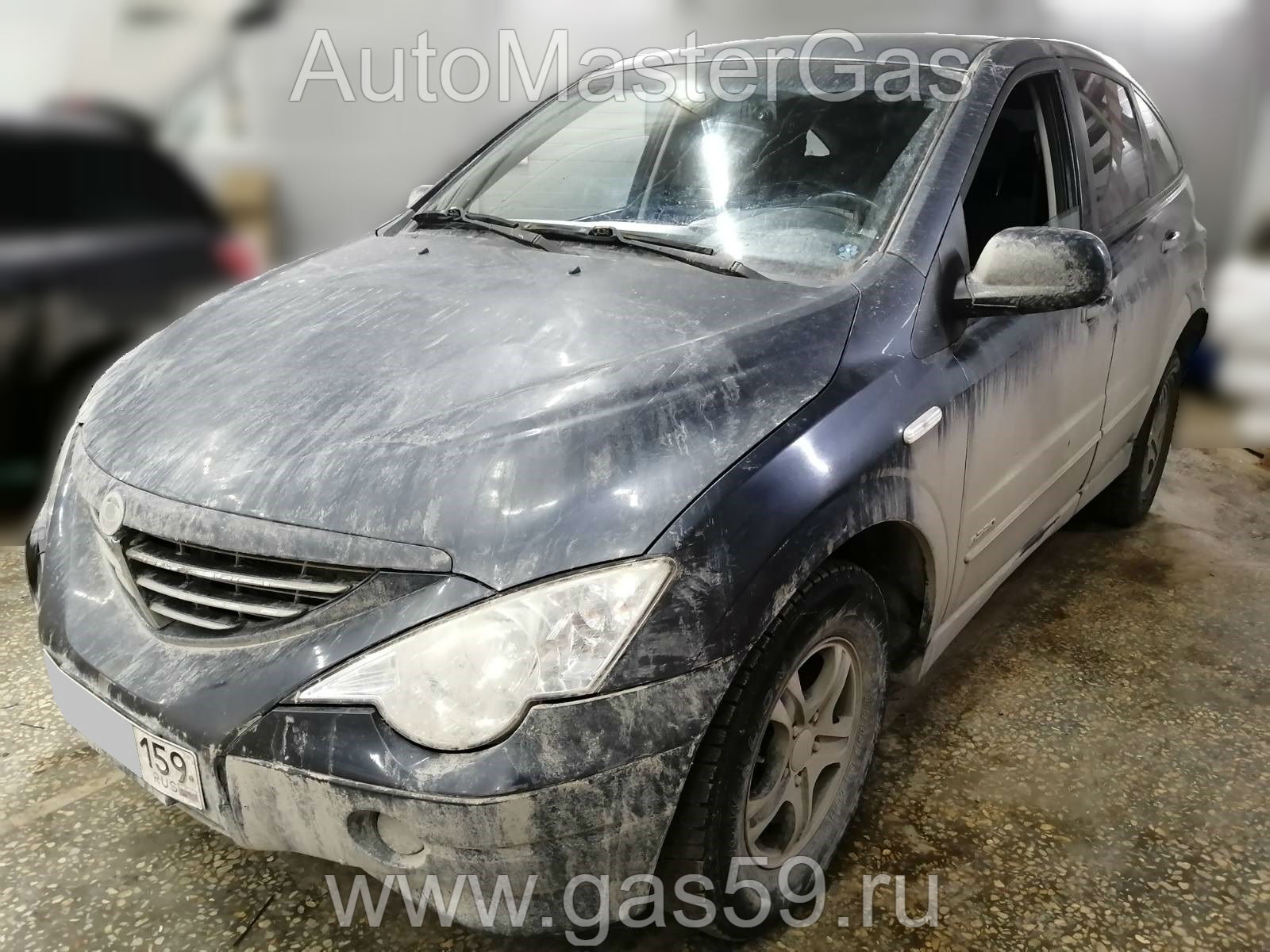 Монтаж ГБО на SsangYong Actyon 2007г., ГБО 4 поколения, пропан LANDIRENZO (Италия), двигатель 2.3л. 4 цилиндра