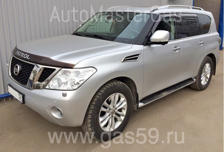 Монтаж ГБО на Nissan Patrol 5.6, ГБО 4 поколения STAG (Польша), c тороидальным баллоном на 94 л.