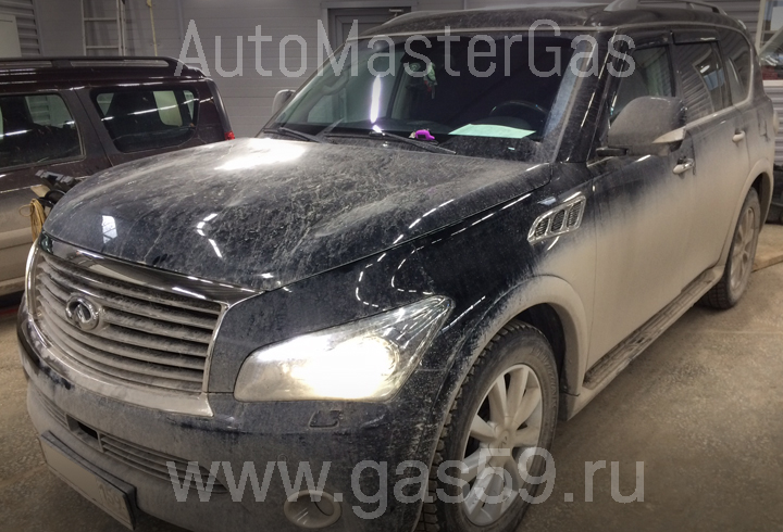 Монтаж ГБО на INFINITI QX56. ГБО, STAG (ПОЛЬША), с баллом на 94 литра