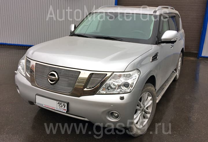 Монтаж ГБО на Nissan Patrol 5.6, ГБО 4 поколения STAG (Польша), c цилиндрическим баллоном на 100 л.