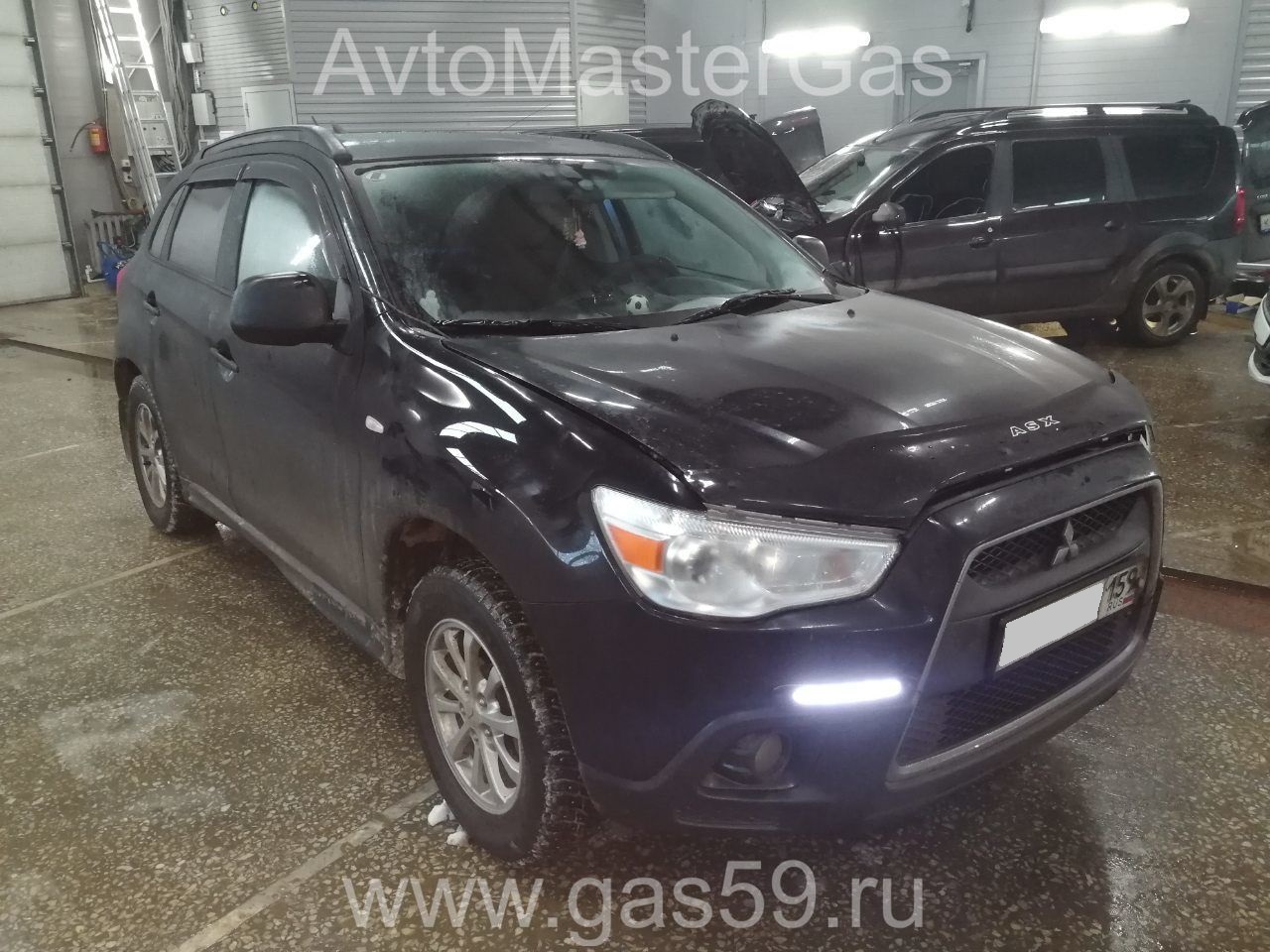 Монтаж ГБО на Mitsubishi ASX 2011г., ГБО 4 поколения, метан LANDIRENZO (Италия), двигатель 1.6л., 4 цилиндра.