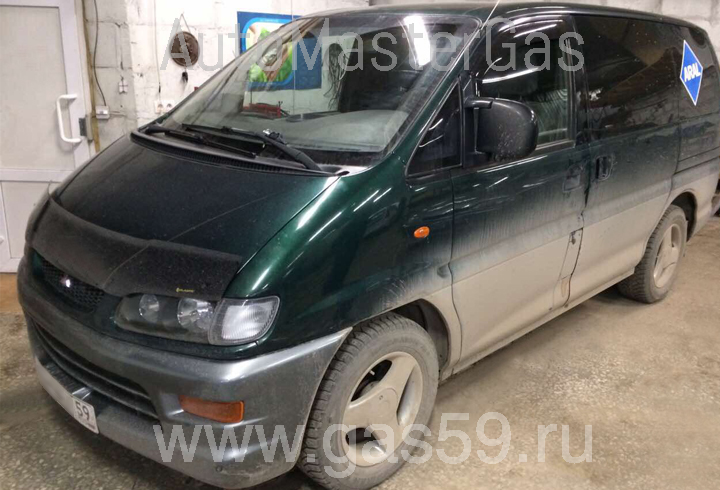 Монтаж ГБО на Mitsubishi Delica 1.8, ГБО 4 поколения LANDIRENZO, с тороидальным баллоном на 53 л.