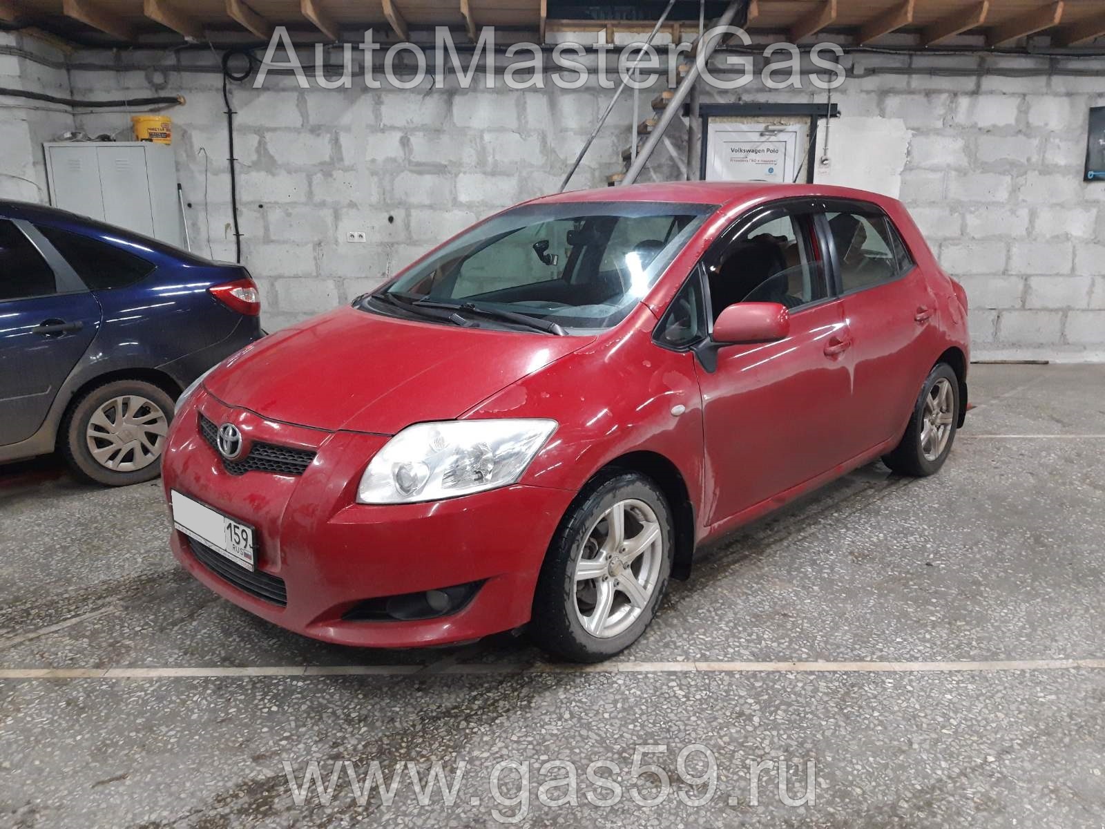 Монтаж ГБО на Toyota Auris 2007г., ГБО 4 поколения, метан LANDIRENZO (Италия), двигатель 1.6л. 4 цилиндра