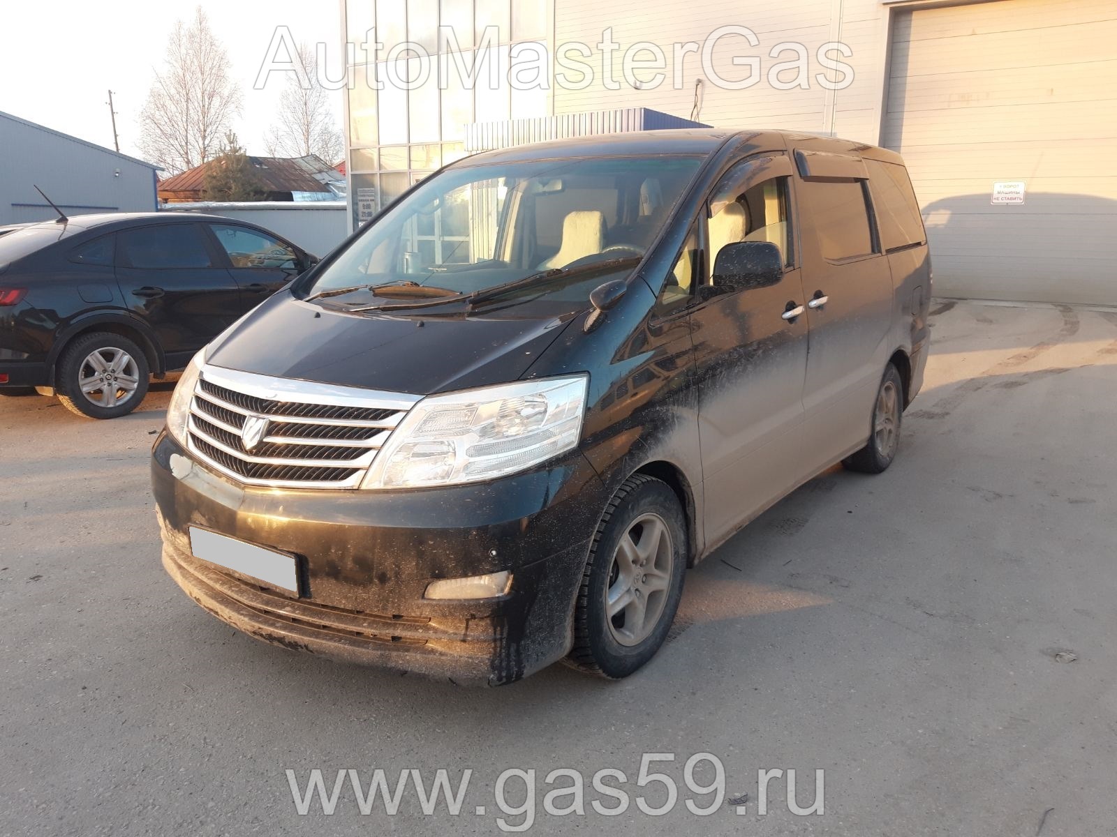 Монтаж ГБО на Toyota Alphard 2007г., ГБО 4 поколения, пропан LANDIRENZO (Италия), двигатель 2.4л. 4 цилиндра