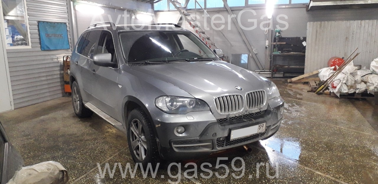 Монтаж ГБО на BMW X5 2007г., ГБО 4 поколения, пропан LANDIRENZO (Италия), двигатель 4.8л. 8 цилиндров