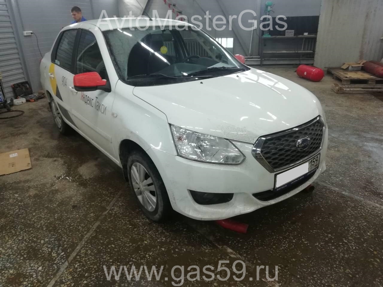 Монтаж ГБО на Datsun on-DO, ГБО 4 поколения, метан LANDIRENZO (Италия)