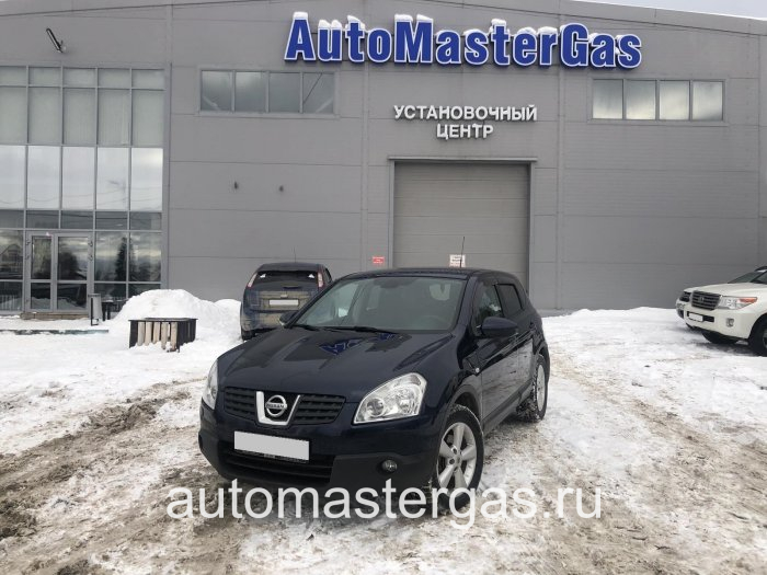 Монтаж ГБО на  Nissan Qashqai 2008г., ГБО 4 поколения, пропан LANDI RENZO (Италия), двигатель 2.0л. 4 цилиндра