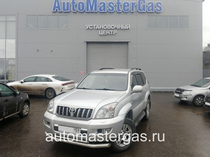 Монтаж ГБО на Toyota Land Cruiser 120 2008г., ГБО 4 поколения, пропан LANDIRENZO (Италия), двигатель 4.0л. 6 цилиндров