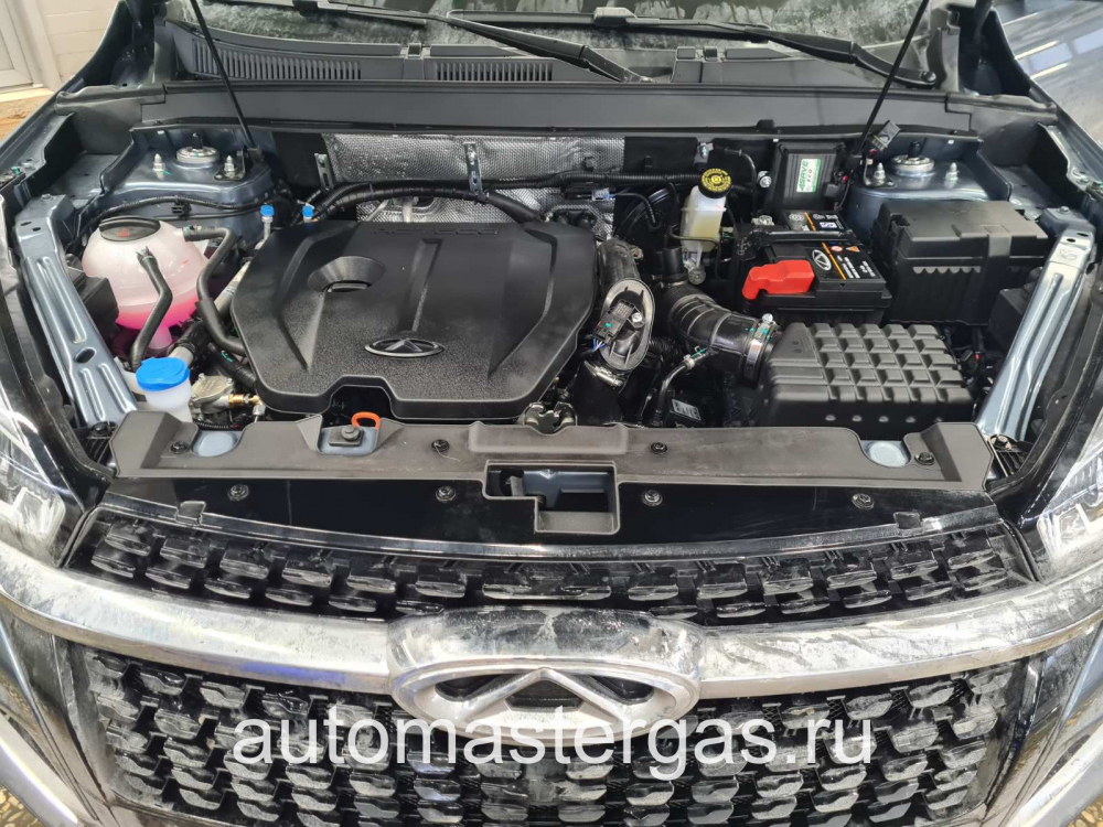 Монтаж ГБО на Chery Tiggo 8 2021г., ГБО 4 поколения, пропан 4SAVE (Польша), двигатель 1,5 л. 4 цилиндра