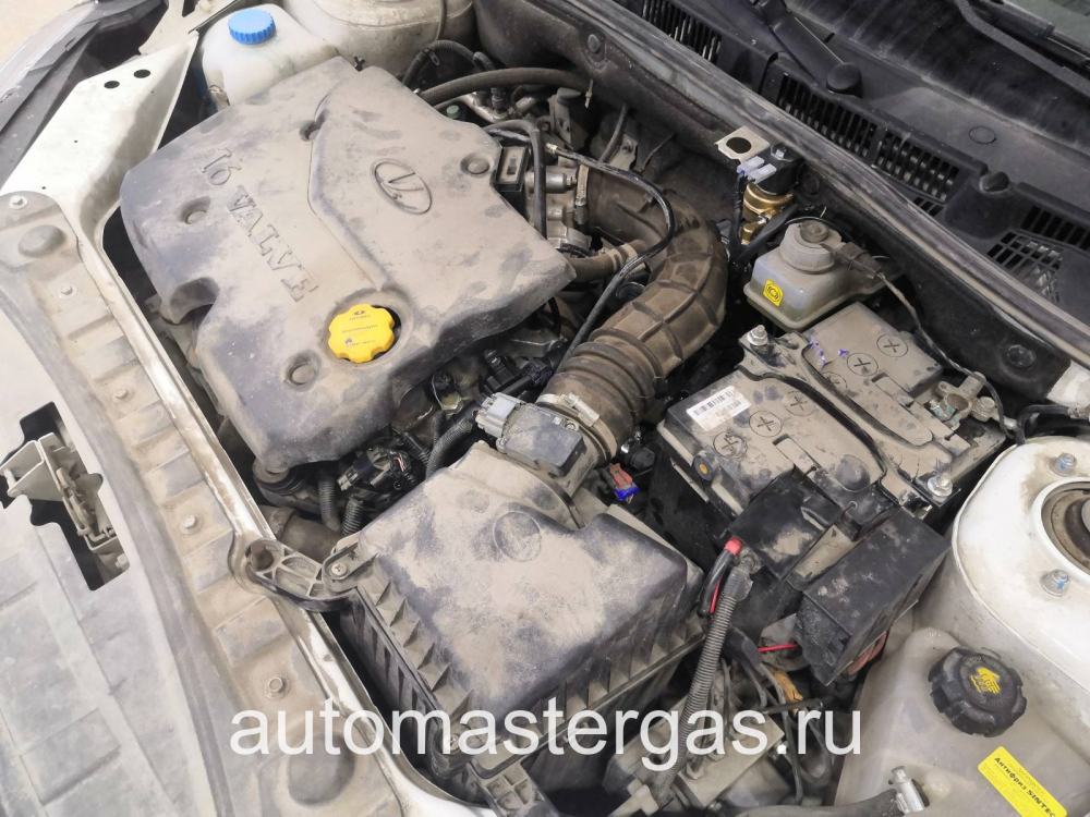 Монтаж ГБО на Lada Granta 2019г., ГБО 4 поколения, пропан LANDIRENZO (Италия), двигатель 1.6л. 4 цилиндра