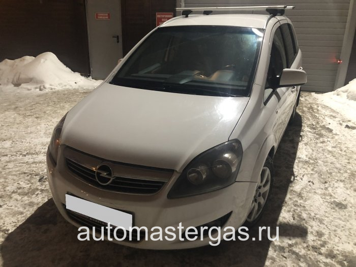 Монтаж ГБО на Opel Zafira 2011г., ГБО 4 поколения, пропан LANDI RENZO (Италия), двигатель 1.8л. 4 цилиндра