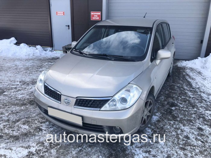 Монтаж ГБО на Nissan Tiida 2011г., ГБО 4 поколения, пропан AEB (Турция), двигатель 1.6л. 4 цилиндра