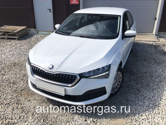 Монтаж ГБО на Skoda Rapid 2021г., ГБО 4 поколения, метан Digitronic (Италия), двигатель 1.6л. 4 цилиндра
