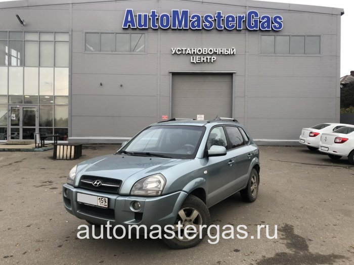 Монтаж ГБО на Hyundai Tucson 2006г., ГБО 4 поколения, пропан LANDIRENZO (Италия), двигатель 2.0л. 4 цилиндра