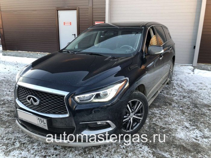 Монтаж ГБО на Infiniti QX60 2017г., ГБО 4 поколения, пропан LANDIRENZO (Италия), двигатель 3.5л. 6 цилиндров