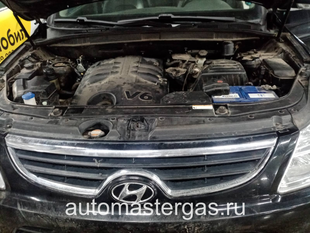 Монтаж ГБО на HYUNDAI IХ55 2010г., ГБО 4 поколения, пропан LANDIRENZO (Италия), двигатель 3.8л. 6 цилиндров