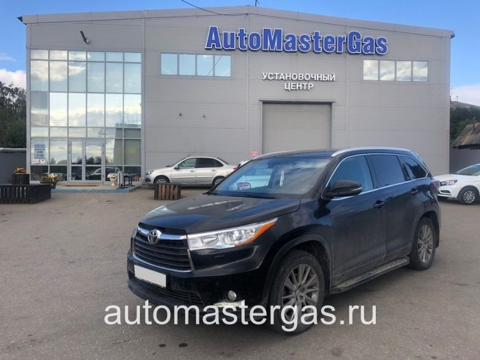 Монтаж ГБО на Toyota Highlander 2014г., ГБО 4 поколения, пропан LANDI RENZO (Италия), двигатель 3.5л. 6 цилиндров