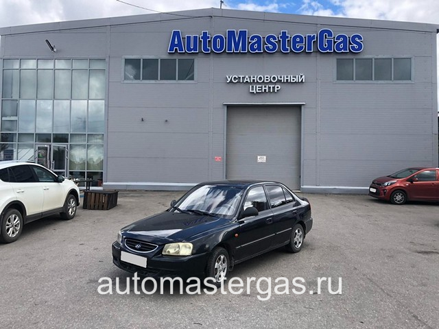 Монтаж ГБО на Hyundai Accent 2012г., ГБО 4 поколения, пропан LANDI RENZO (Италия), двигатель 1.5л. 4 цилиндра