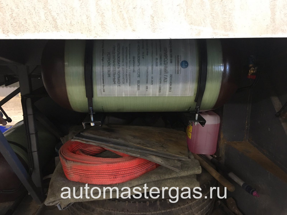 Монтаж ГБО на ГОЛАЗ 529112-0000010 дизель 2010г., ГБО 4 поколения, метан LOVATO (Италия), двигатель 8.8л. 5 цилиндров