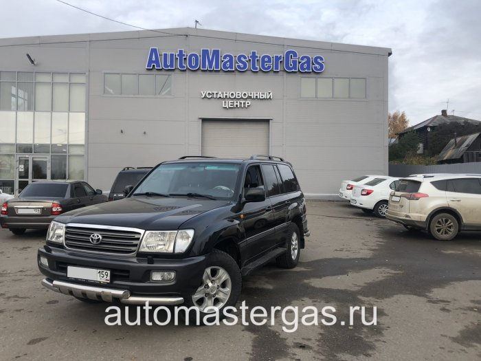 Монтаж ГБО на Toyota Land Cruiser 100 2003г., ГБО 4 поколения, пропан LANDIRENZO (Италия), двигатель 4.7л. 8 цилиндров