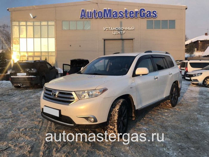 Монтаж ГБО на Toyota Highlander 2012г., ГБО 4 поколения, пропан LANDI RENZO (Италия), двигатель 3.5л. 6 цилиндров