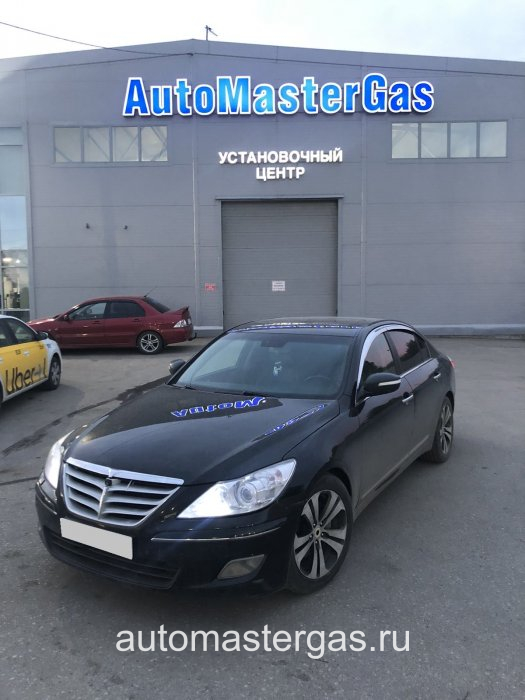 Монтаж ГБО на Hyundai Genesis 2010г., ГБО 4 поколения, пропан OMVL (Турция), двигатель 3.8л. 6 цилиндров