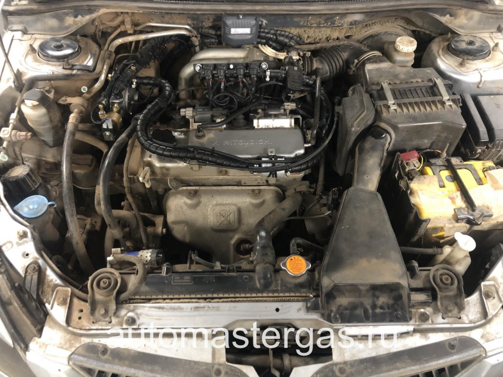 Монтаж ГБО на Mitsubishi Lancer 2005г., ГБО 4 поколения, пропан LANDIRENZO (Италия), двигатель 1.3л. 4 цилиндра