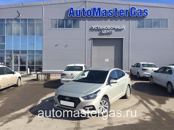 Монтаж ГБО на Hyundai Solaris 2021г., ГБО 4 поколения, пропан OMVL (Турция), двигатель 1.6л. 4 цилиндра