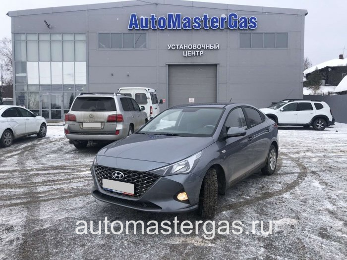 Монтаж ГБО на Hyundai Solaris 2021г., ГБО 4 поколения, пропан AEB (Турция), двигатель 1.6л. 4 цилиндра